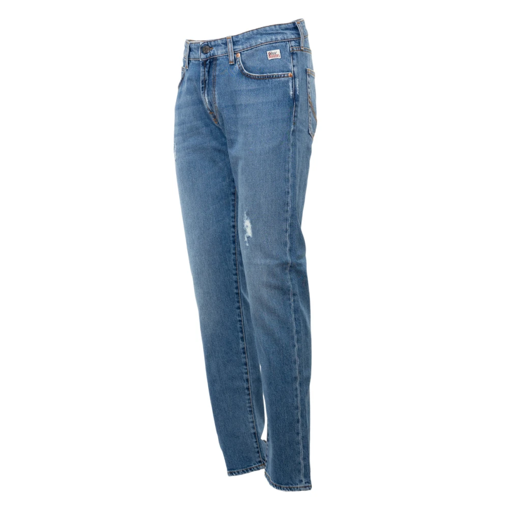 Roy Roger's Italiaanse Slim-Fit Denim Jeans Blue Heren