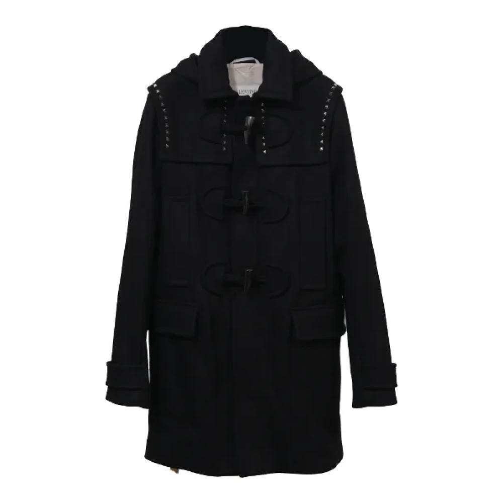 Valentino Vintage Pre-owned Wool outerwear Black Heren