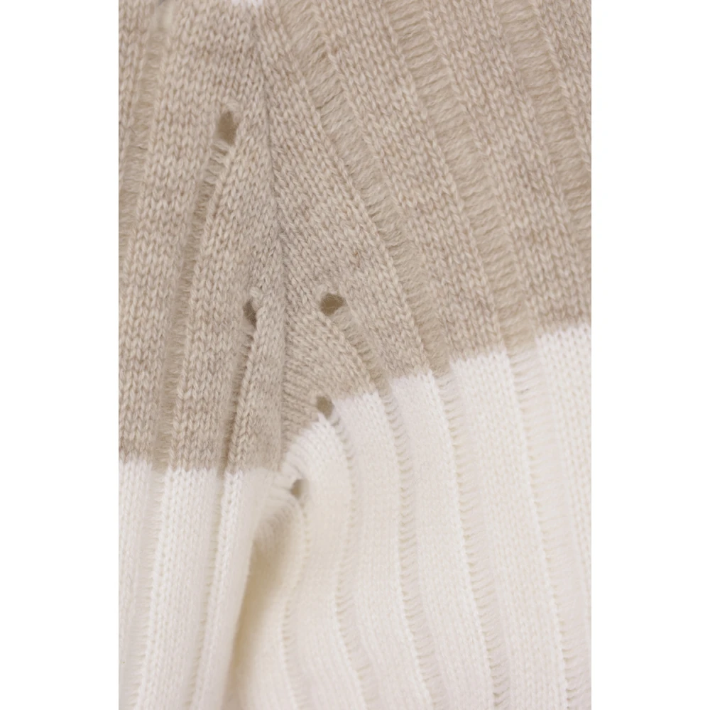 Max Mara Gestreepte Wol Kasjmier Trui Multicolor Dames