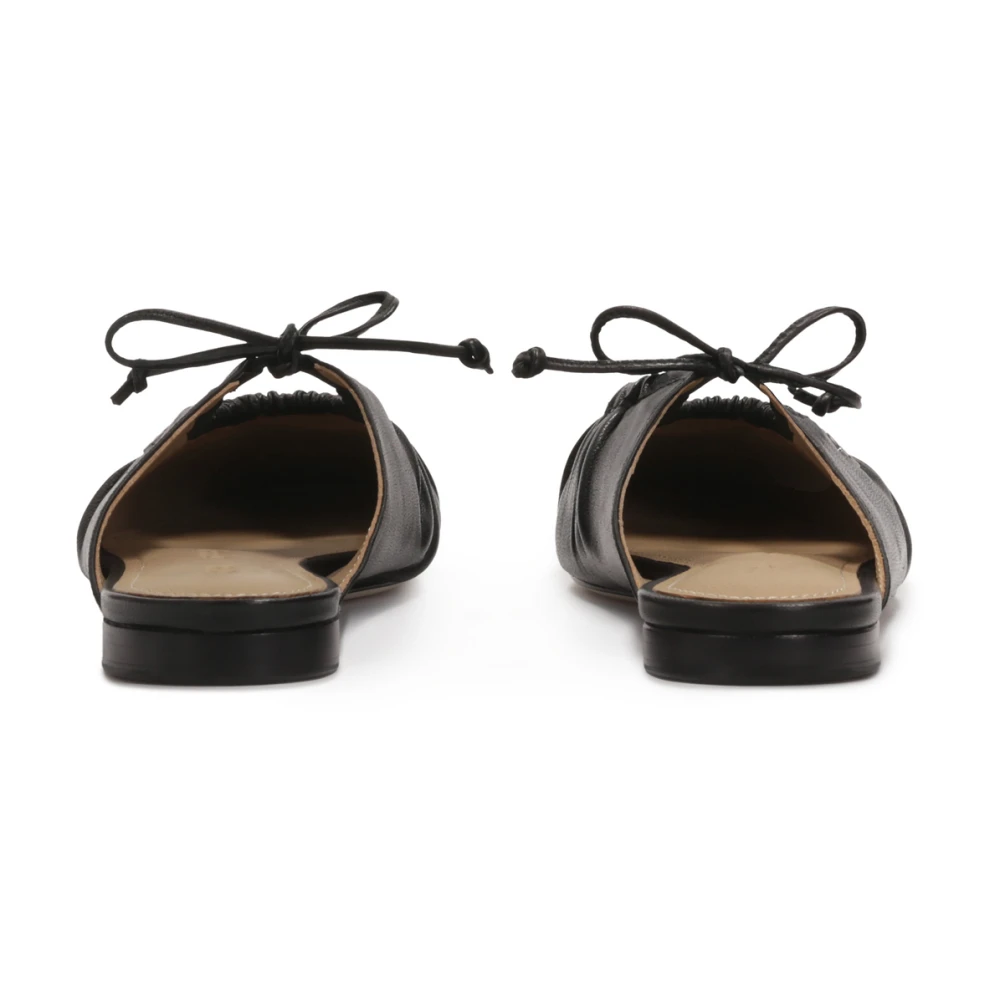 Kazar Studio Zwarte slides met decoratieve bovenkant