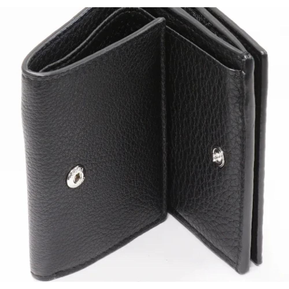 Fendi Vintage Pre-owned Leather wallets Black Dames