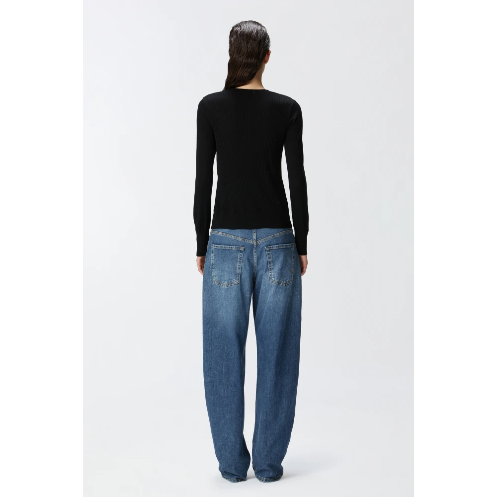 pinko Gebreide trui met knoopsluiting Black Dames