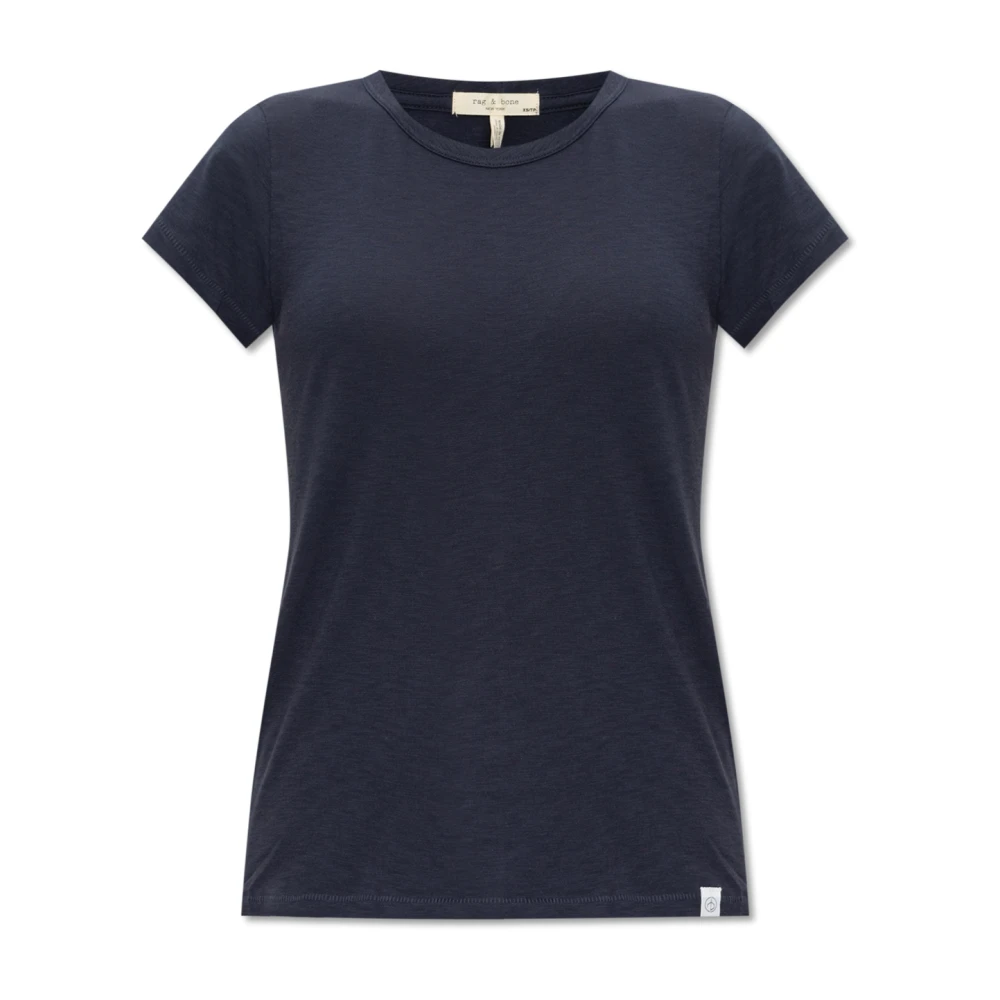 Rag & Bone T-shirt van biologisch katoen Blue Dames