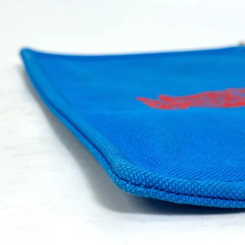 Hermès Vintage Pre-owned Fabric pouches Blue Dames