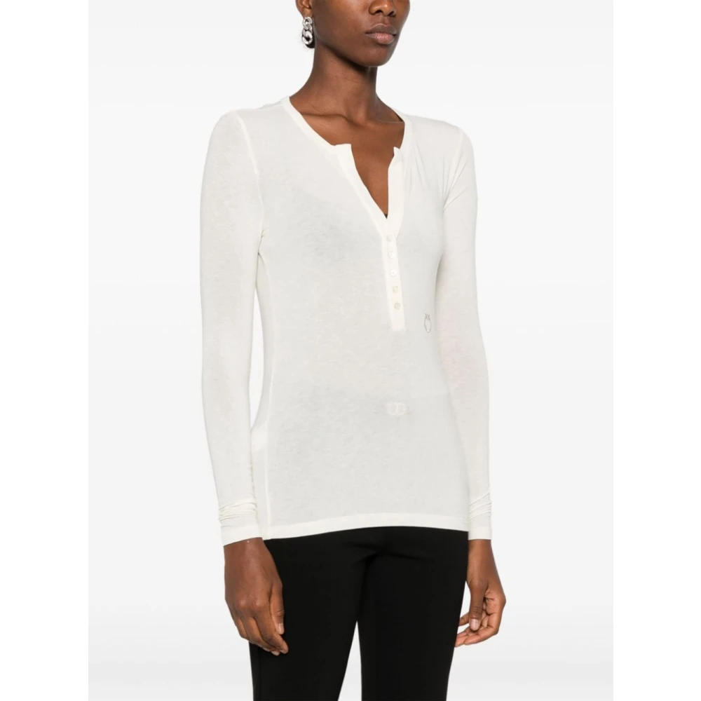 pinko Love Birds Sweater White Dames