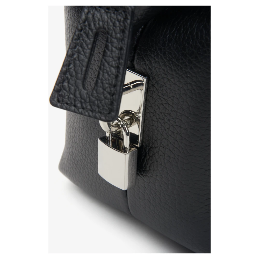 Estro Zwarte Satchel Handtas voor vrouwen gemaakt van Premium Italiaans Echt Leer Black Dames