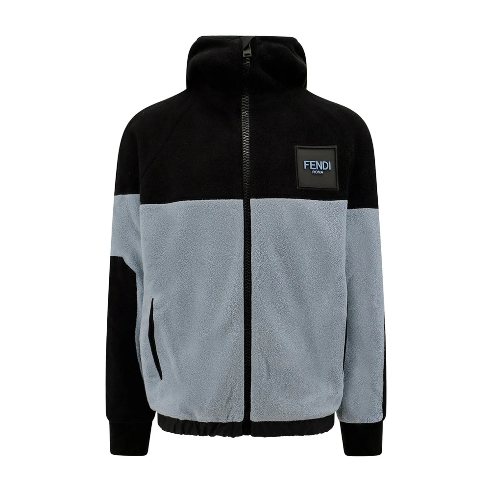 Fendi Technische Ski Sweatshirt Hoodie Black Heren