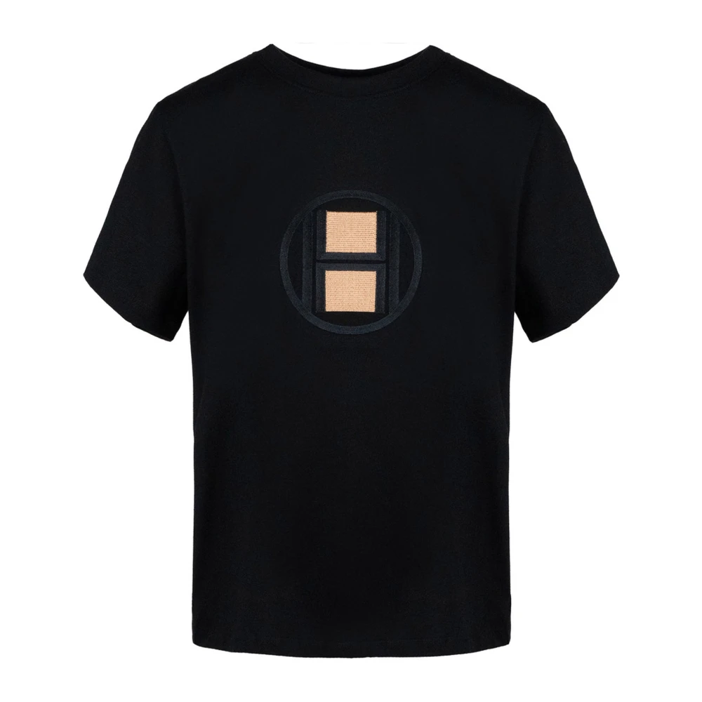 Hést Women's Black Logo Tee Shirt - T-Shirts - S - Tops