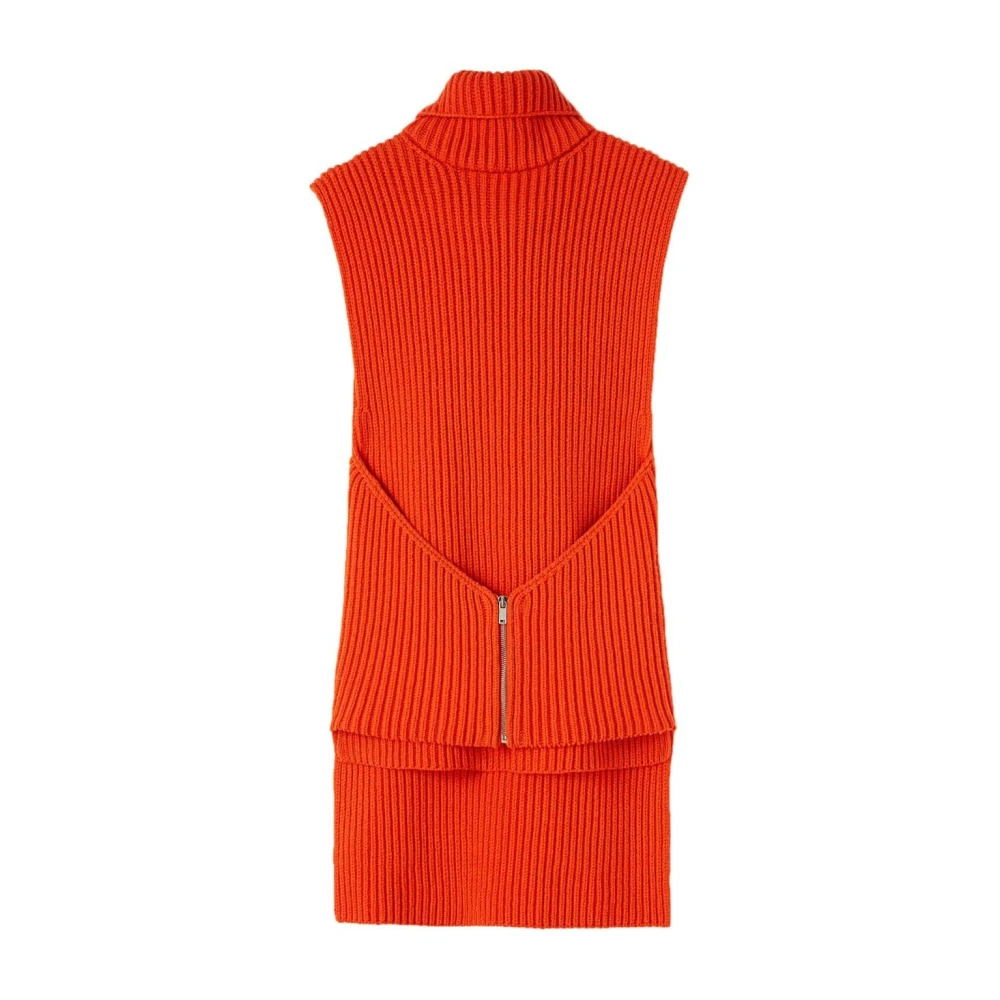 Jil Sander Stilren Top för en Trendy Look Orange, Dam