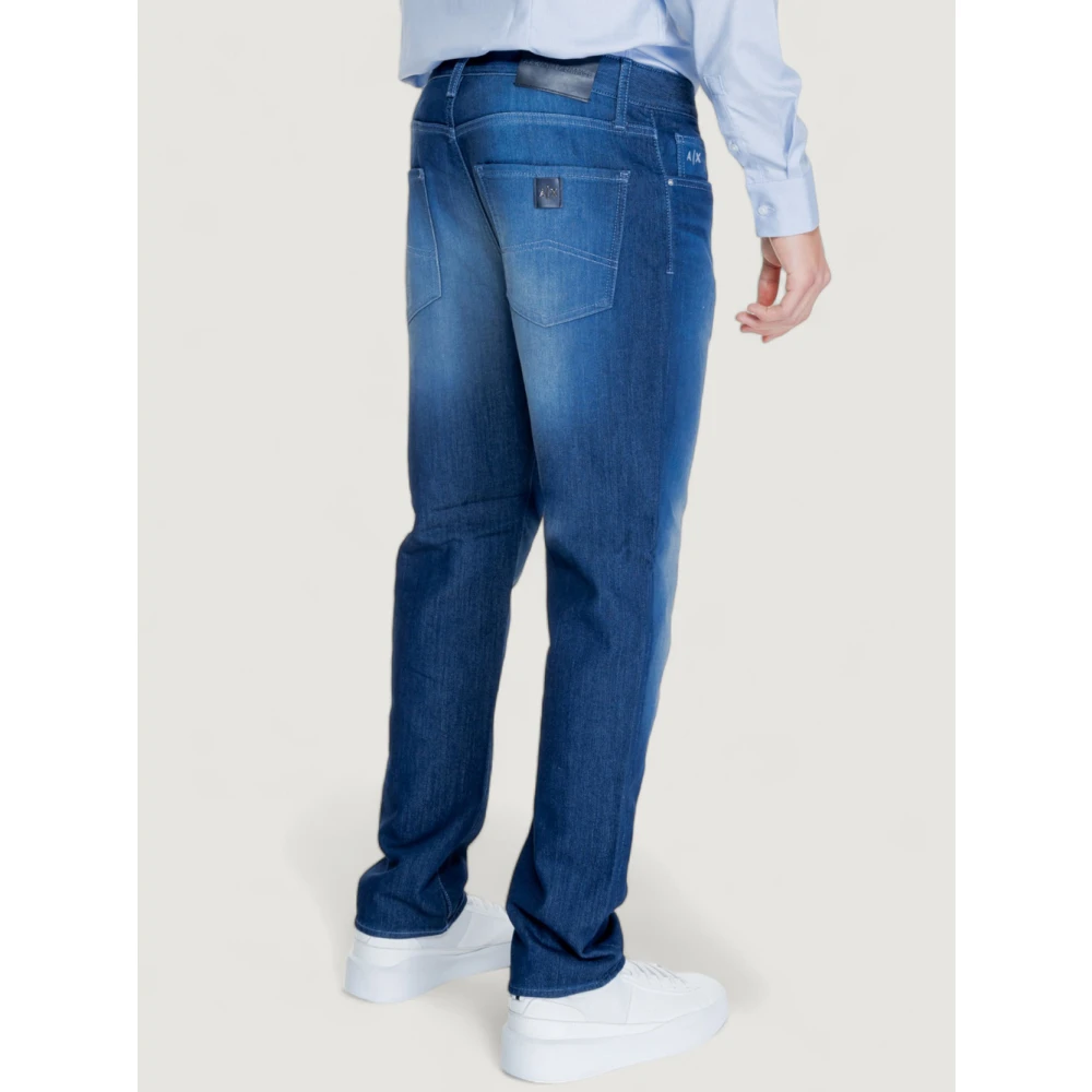 Emporio Armani Blauwe Jeans 5 Zak J13 Stijl Blue Heren