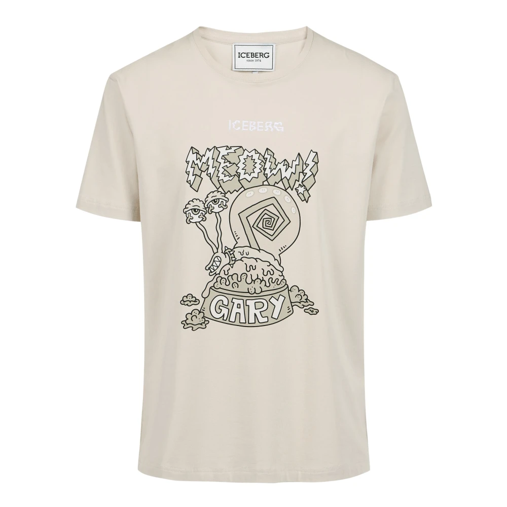 Iceberg - Tops > T-Shirts - Beige - Iceberg - Modalova