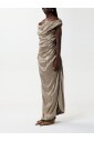 robe-longue-doree-drapee