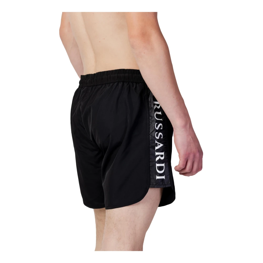 Trussardi Zwembroek Heren Zwart met Veters Black Heren