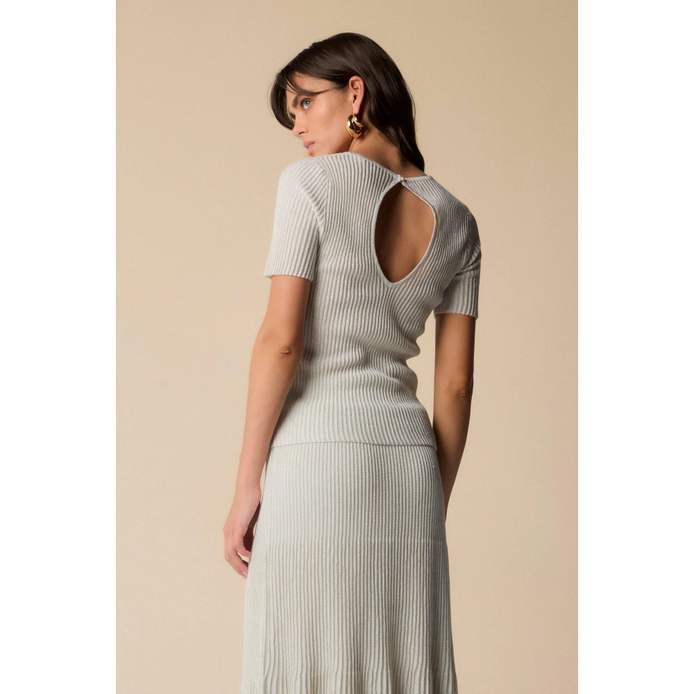 Kocca Elegante minimalistische damesshirt White Dames