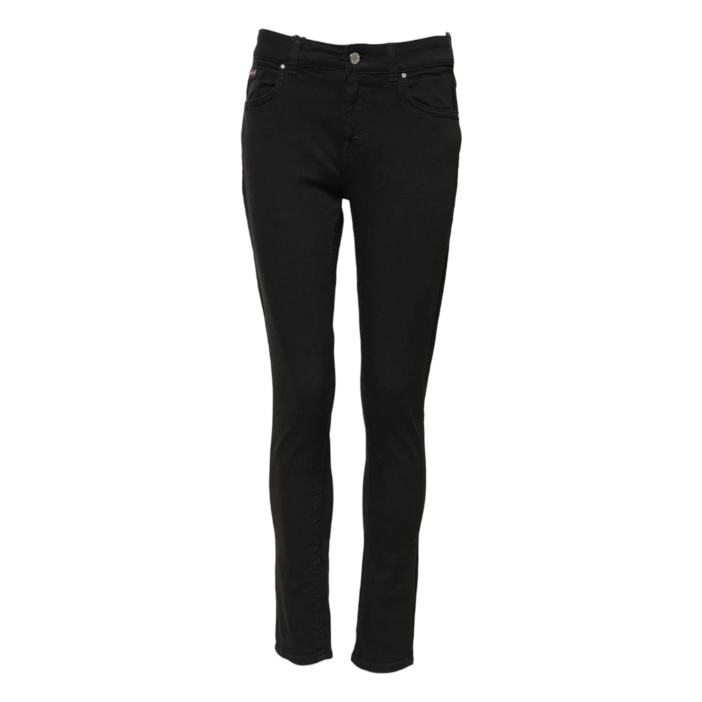 Dolce & Gabbana Women's Black Skinny Mid Waist Denim Jeans - Slim Fit Jeans - S - Jeans