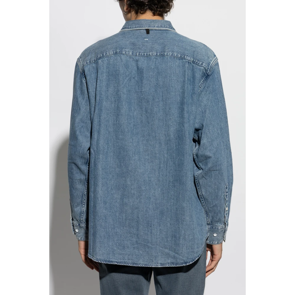 Rag & Bone Denim shirt Corbin Blue Heren