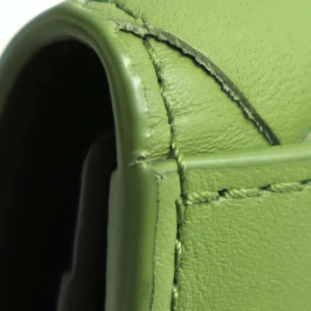 Bottega Veneta Vintage Pre-owned Leather wallets Green Heren