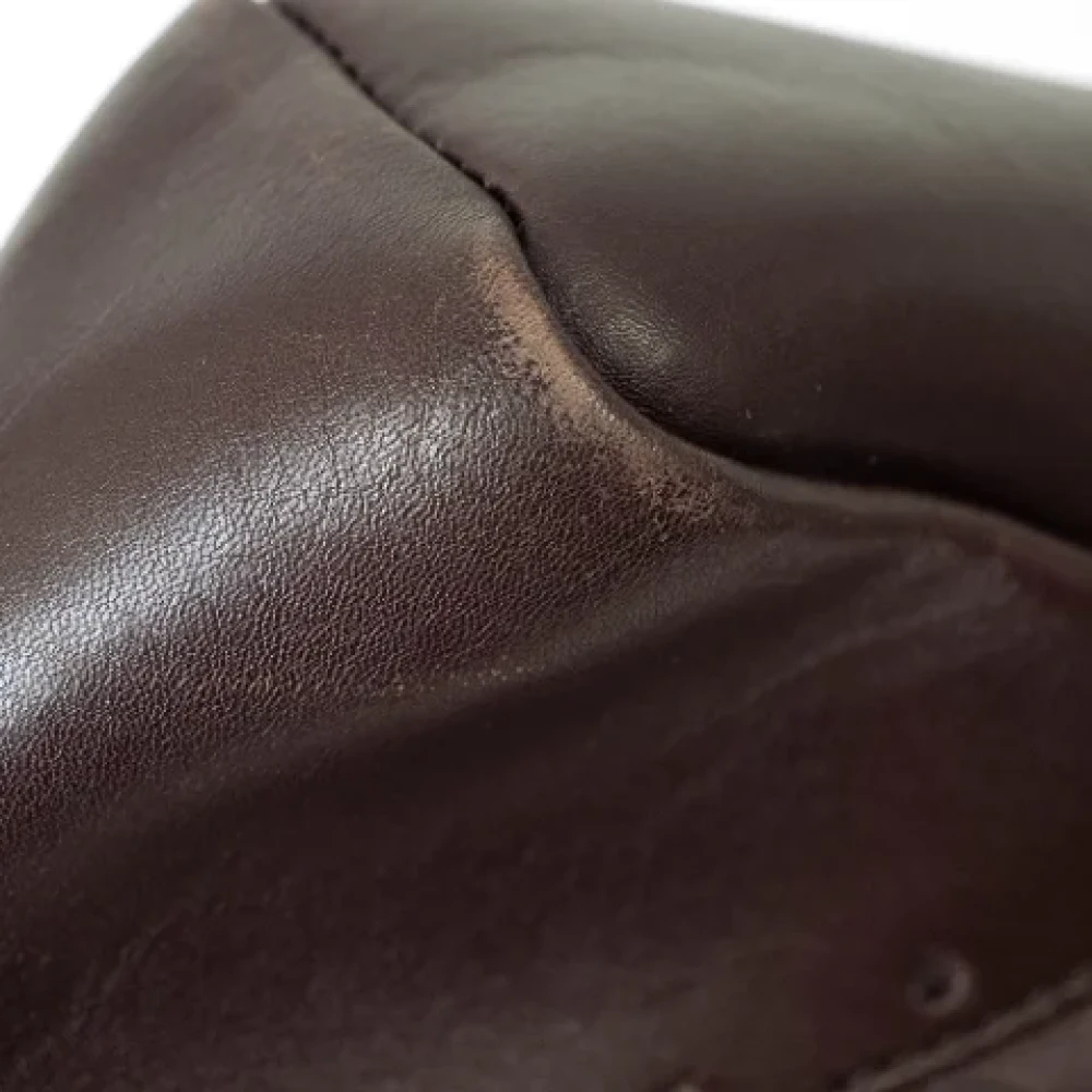 Gucci Vintage Pre-owned Leather gucci-bags Brown Dames