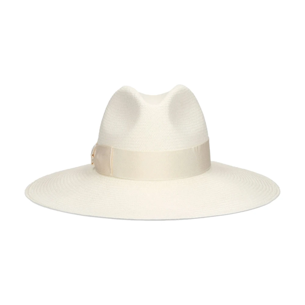 Borsalino Klassieke Fedora Hoed in Zwart Beige Dames