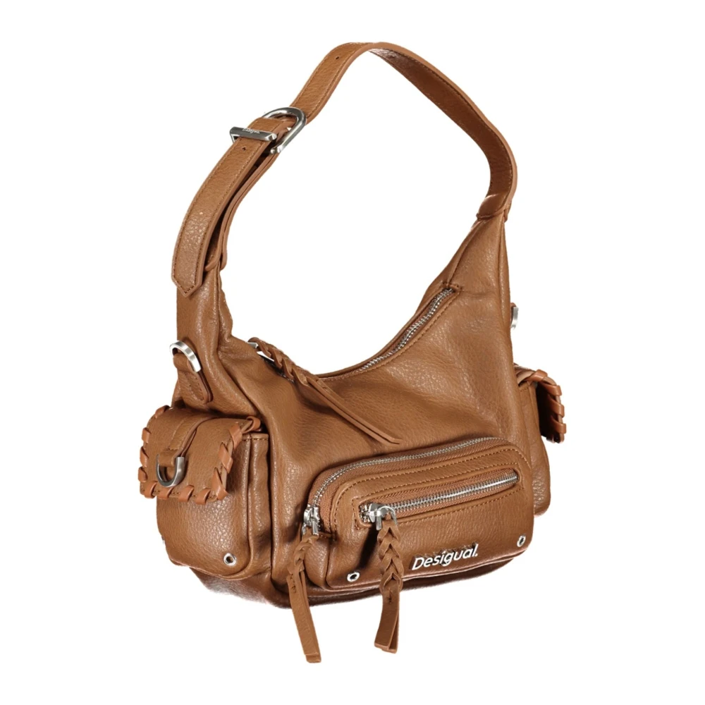 Desigual Bruine Dames Tas met Verstelbare Handvatten Brown Dames