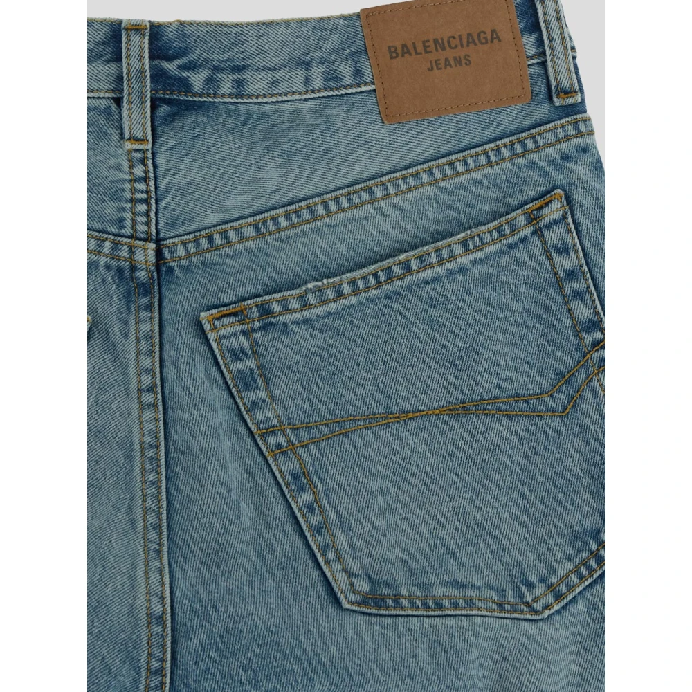 Balenciaga Straight Jeans Blue Dames