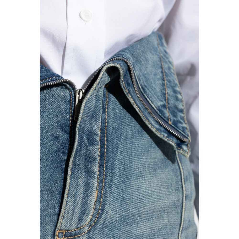 alexander mcqueen Denim rok Blue Dames