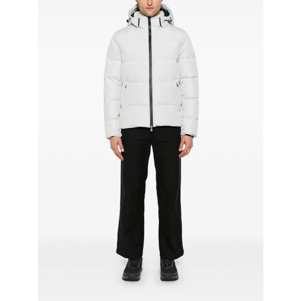 Herno Witte Parka Jas voor Mannen White Heren