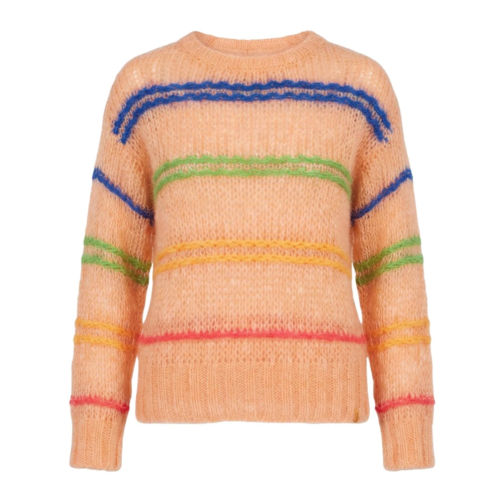 Lind Women's Multicolor Round-Neck Knitwear, L/Xl, Petunia Jumper