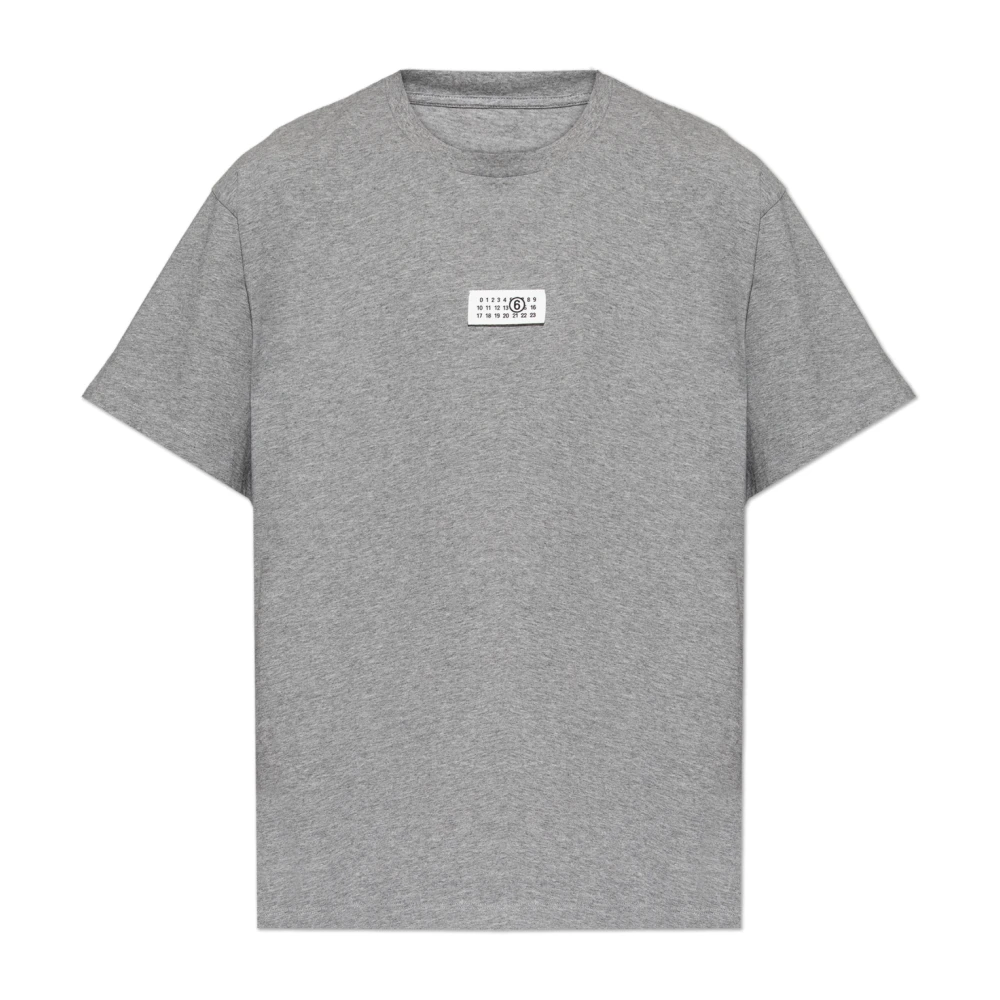 Mm6 Maison Margiela Men's Gray Logo T-Shirt