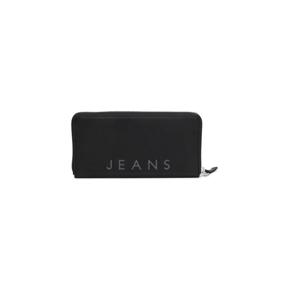 Tommy Jeans City Bold Logo Portemonnee PU Leer Black Dames