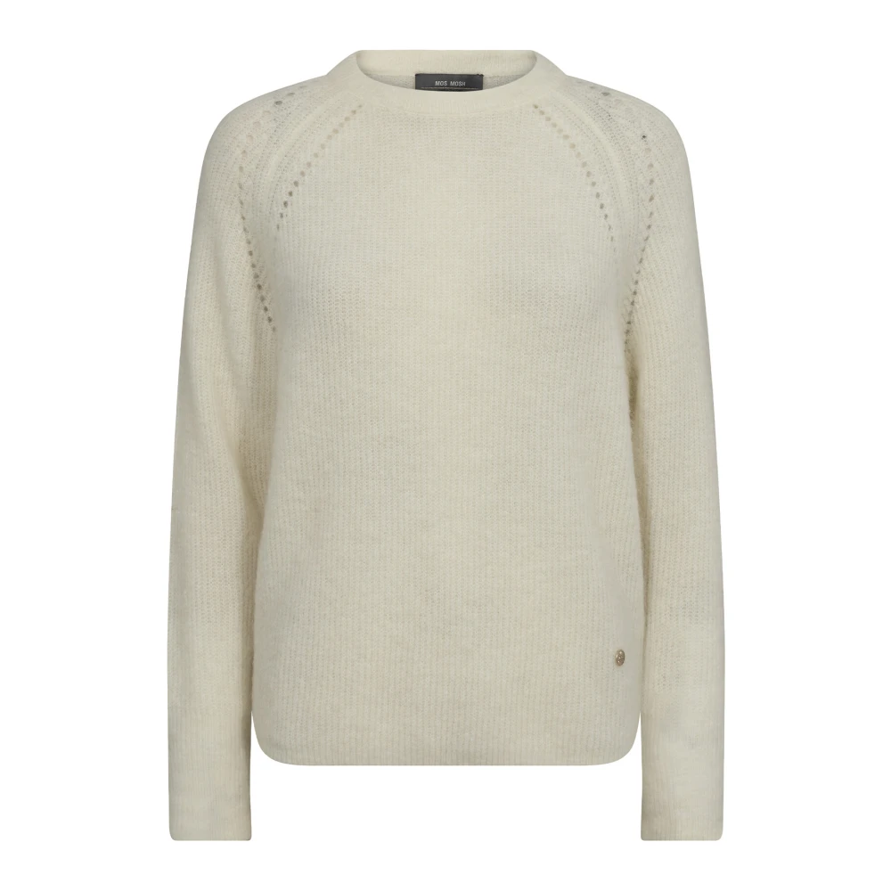 MOS MOSH Zachte Gebreide Trui Thora Ecru Beige Dames