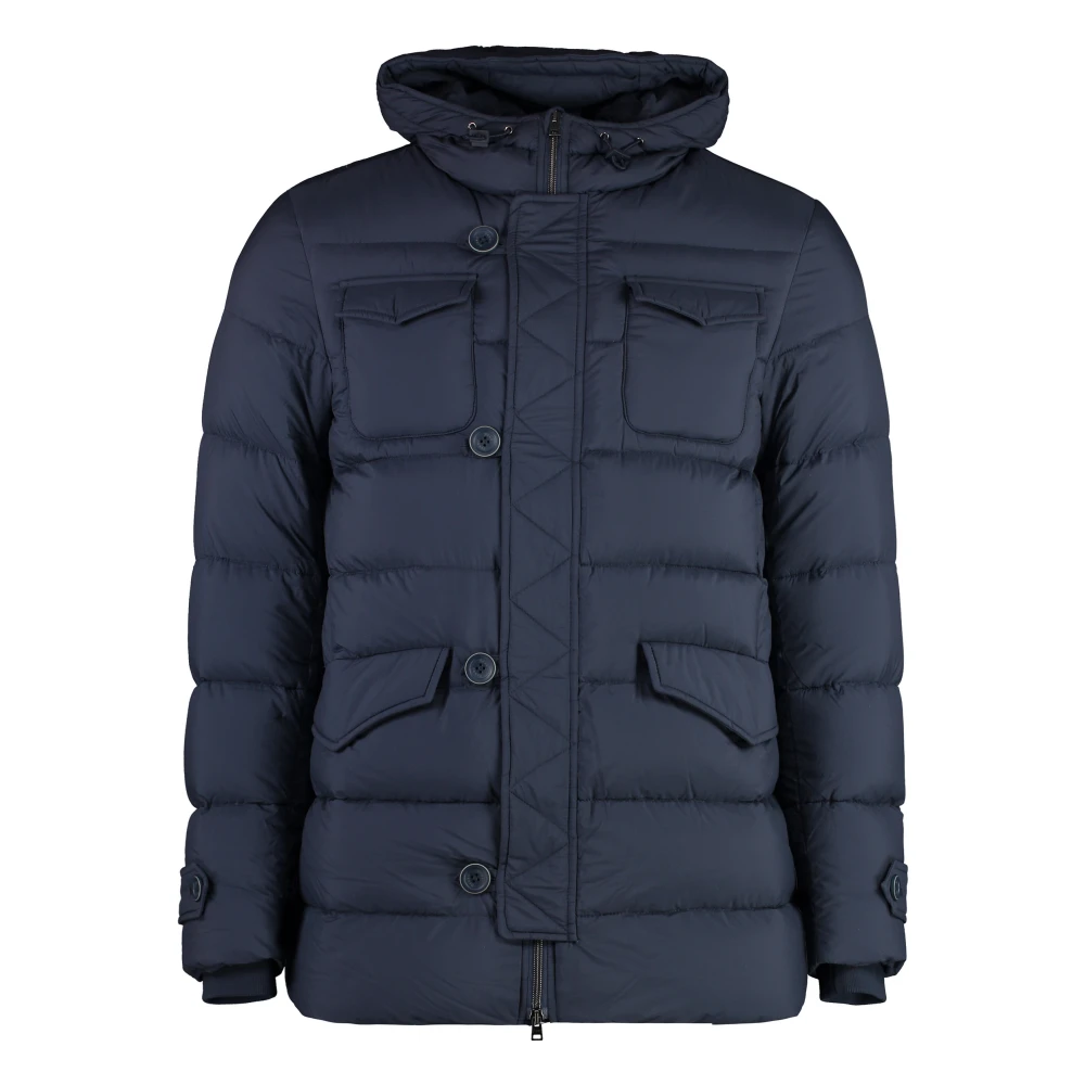 Herno Doudoune À Capuche Homme Vestes Bleu L