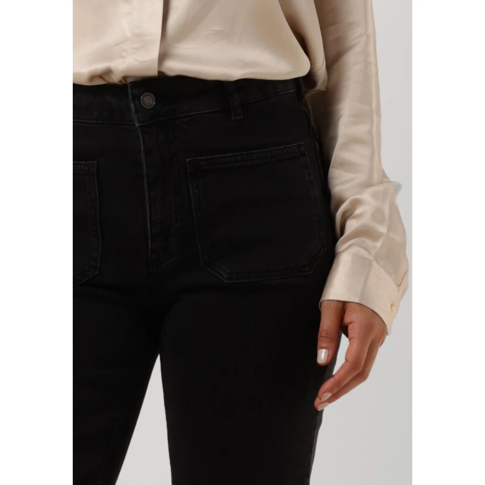 Vanessa Bruno Wijde Pijp Zwarte Broek Black Dames