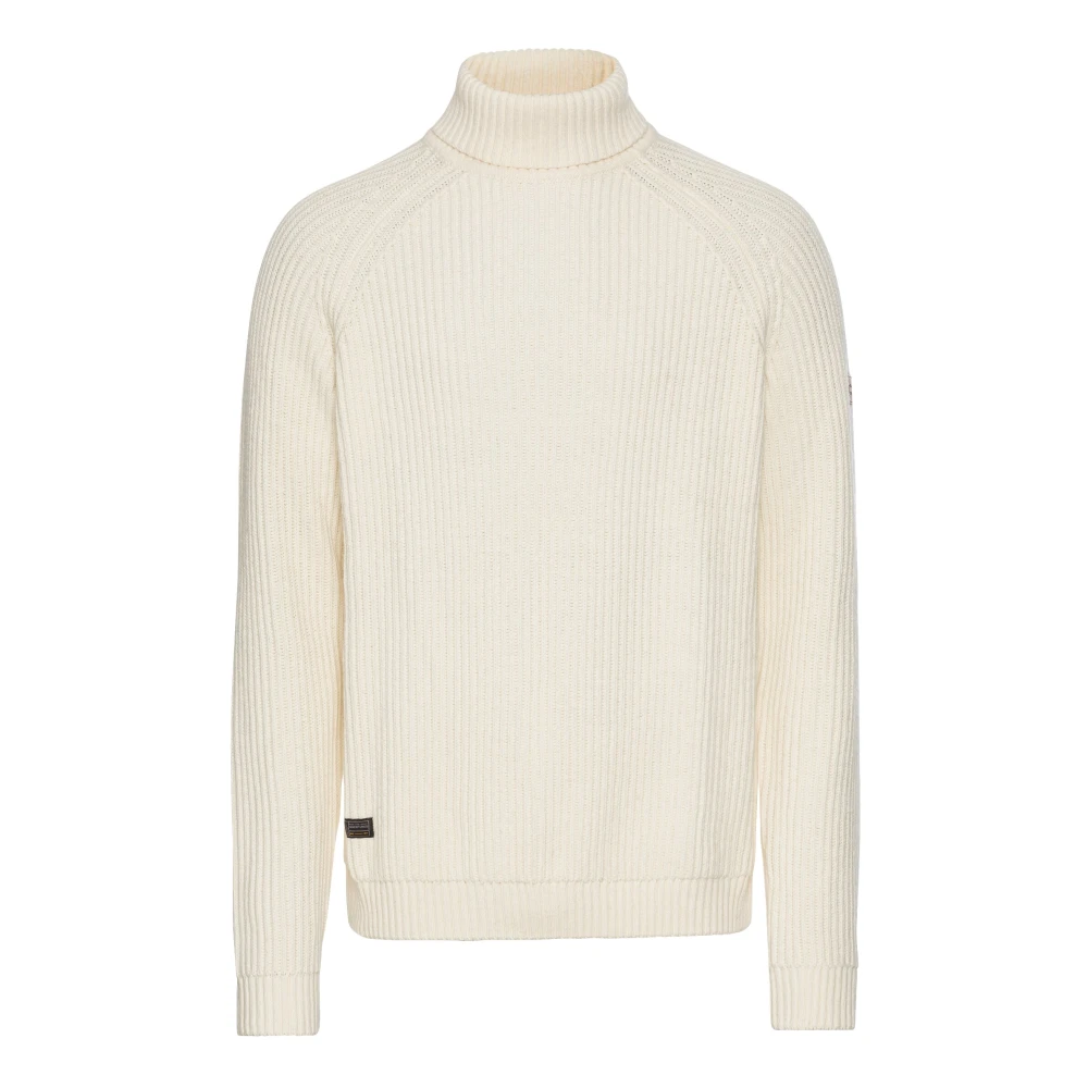 camel active Rolhals Gebreide Trui Beige Heren