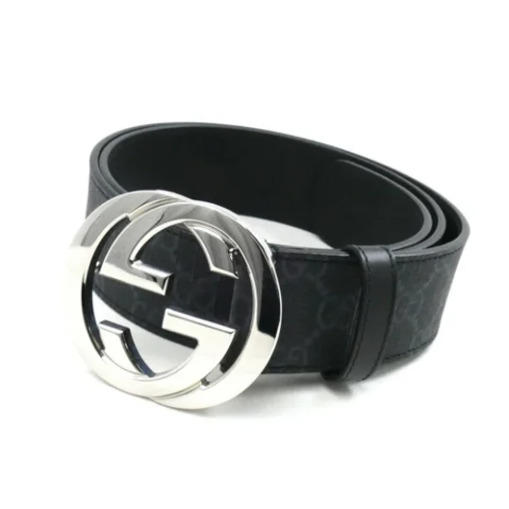 Gucci Vintage Pre-owned Leather belts Black Heren