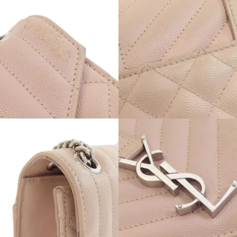 Saint Laurent Vintage Pre-owned Leather shoulder-bags Pink Dames