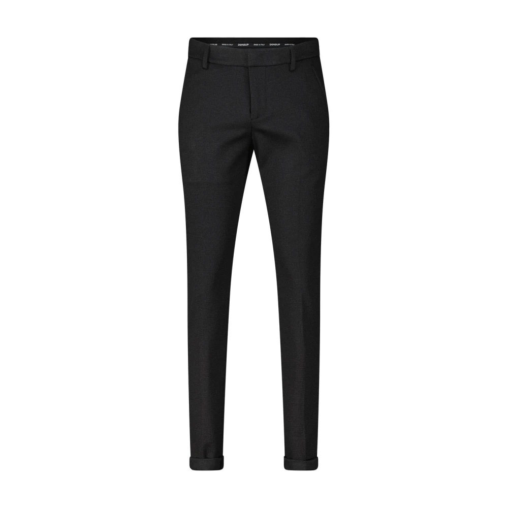 Dondup Slim Fit Elastische Stoffen Broek Black Heren