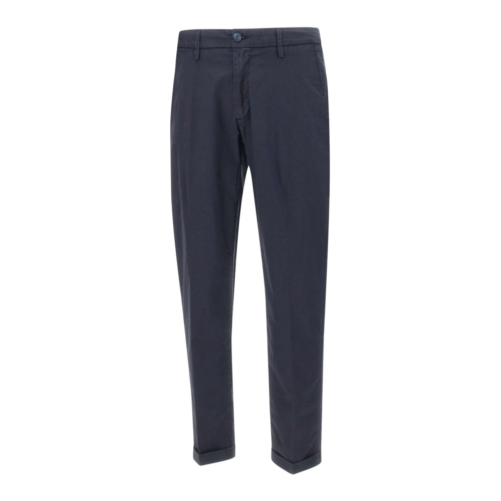 Re-Hash Men's Blue Slim-Fit Trousers, W31, Mucha Chinos