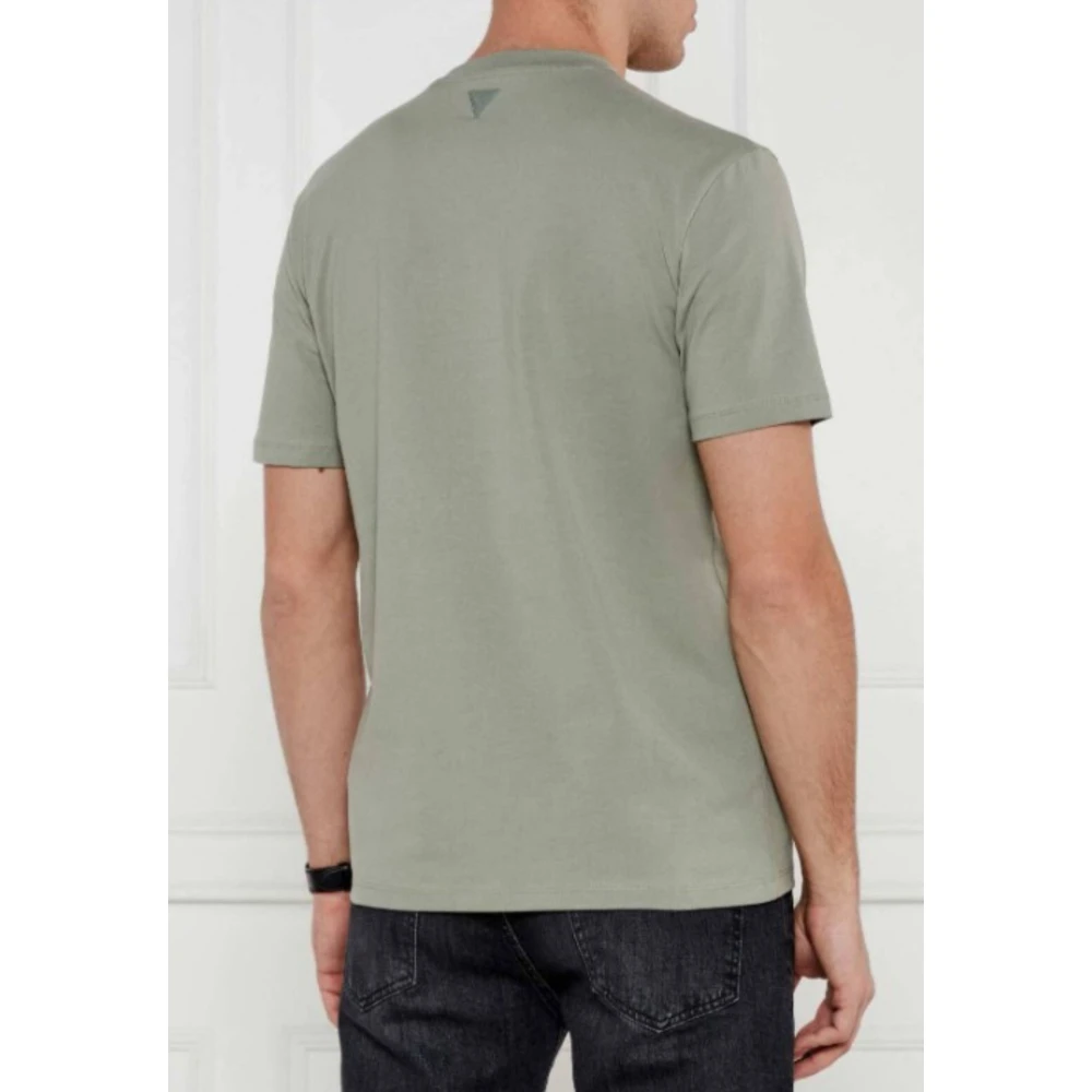 Guess Heren Alphy Groene T-shirt Lente Collectie Green Heren