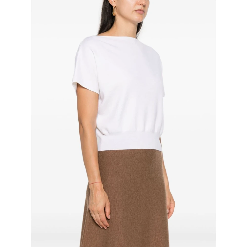 P.a.r.o.s.h. Stijlvolle Panna Gebreide Top White Dames