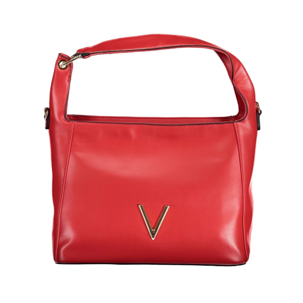 Valentino by Mario Valentino Rode polyethyleen schoudertas met verstelbare riem Red Dames