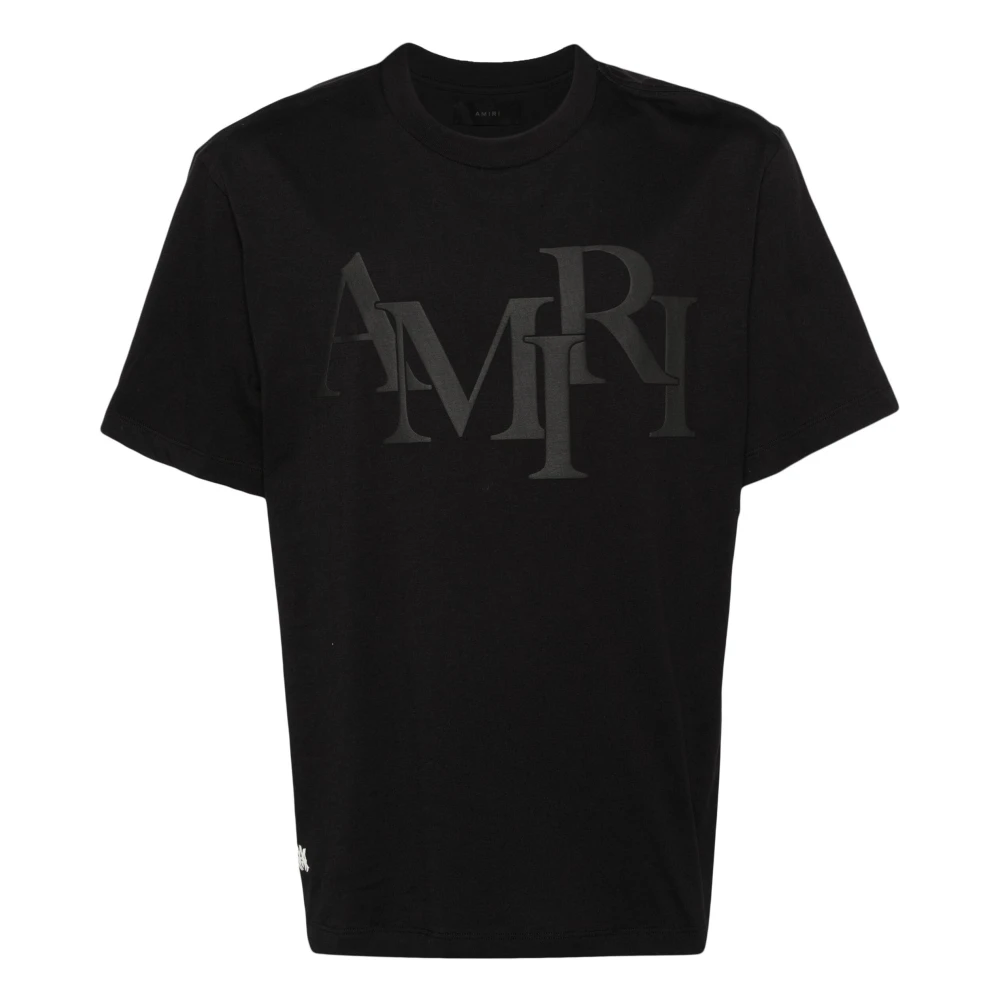 Amiri Logo Appliqué T-Shirt Black Heren
