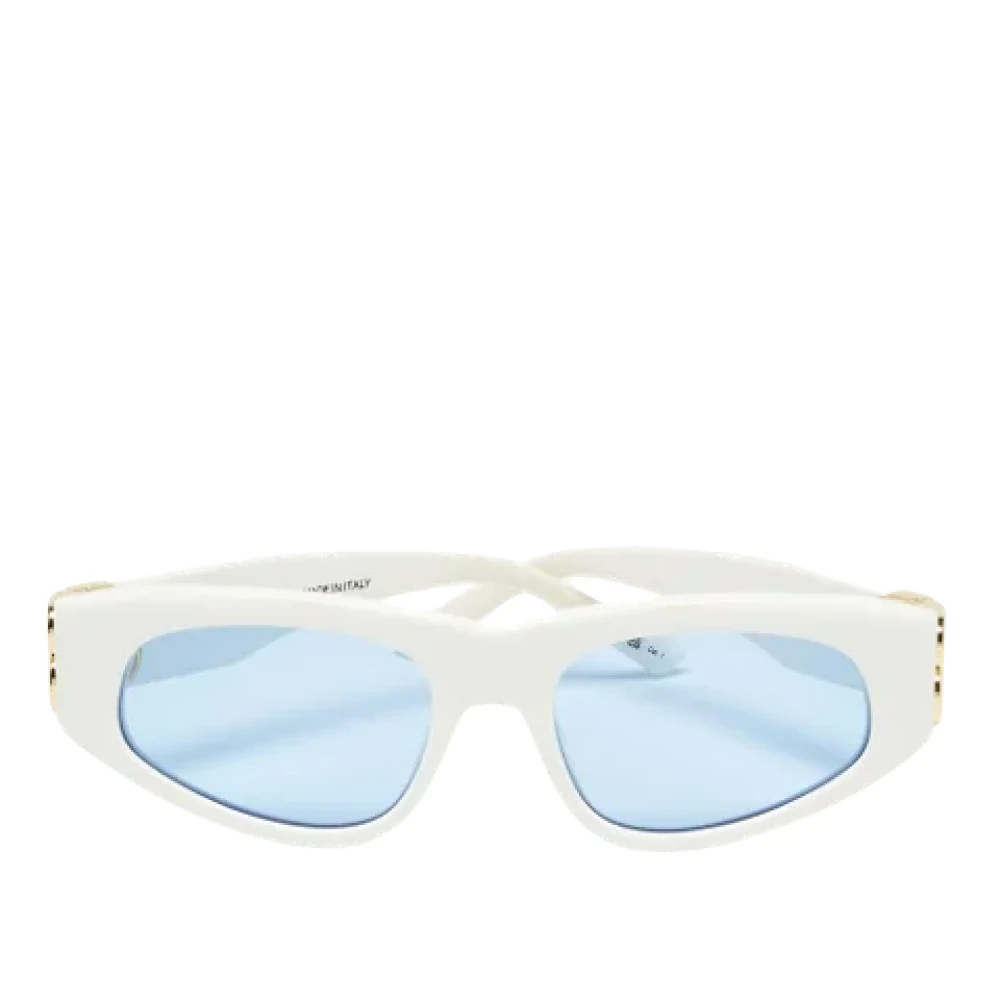 Balenciaga Vintage Pre-owned Acetate sunglasses White Dames