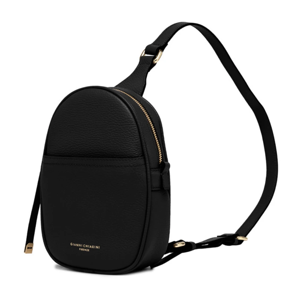 Gianni Chiarini Elegante Zwarte Schoudertas Black Dames