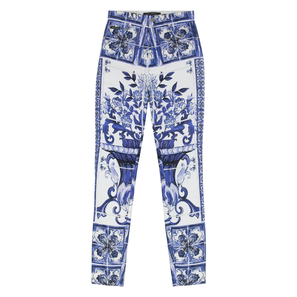 Dolce & Gabbana , Slim-Fit Trousers, Female, Blue, Xs, Grace Skinny Jeans