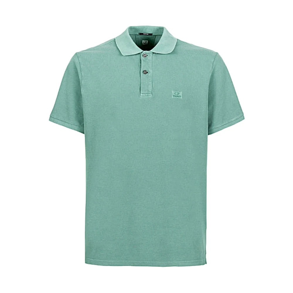 C.P. Company Klassiek Poloshirt in Diverse Kleuren Green Heren