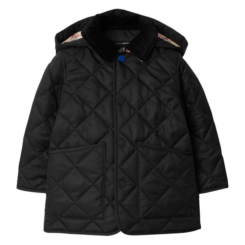 Burberry Boys Black Mini Rowan Quilted Jacket In - Winter Jackets - 2 Y - Kids