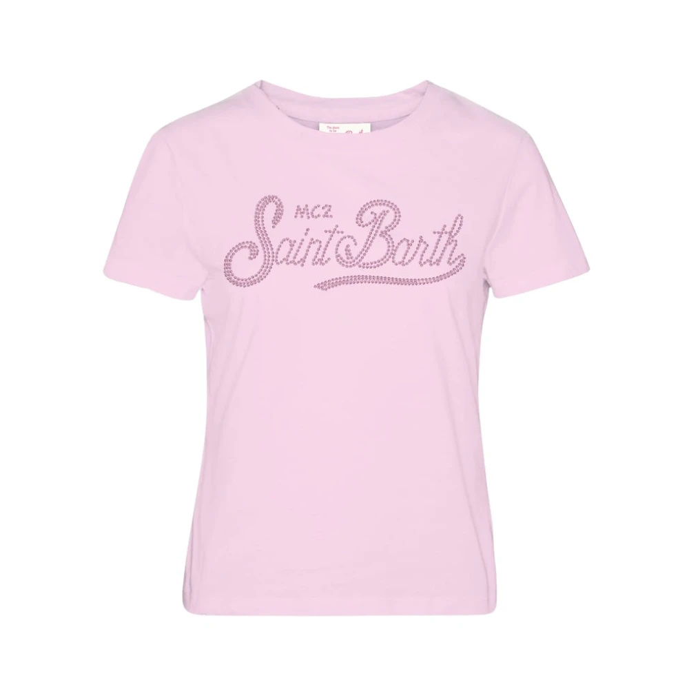Mc2 Saint Barth Pink T-Shirts, Female, L, T-Shirt Emilie
