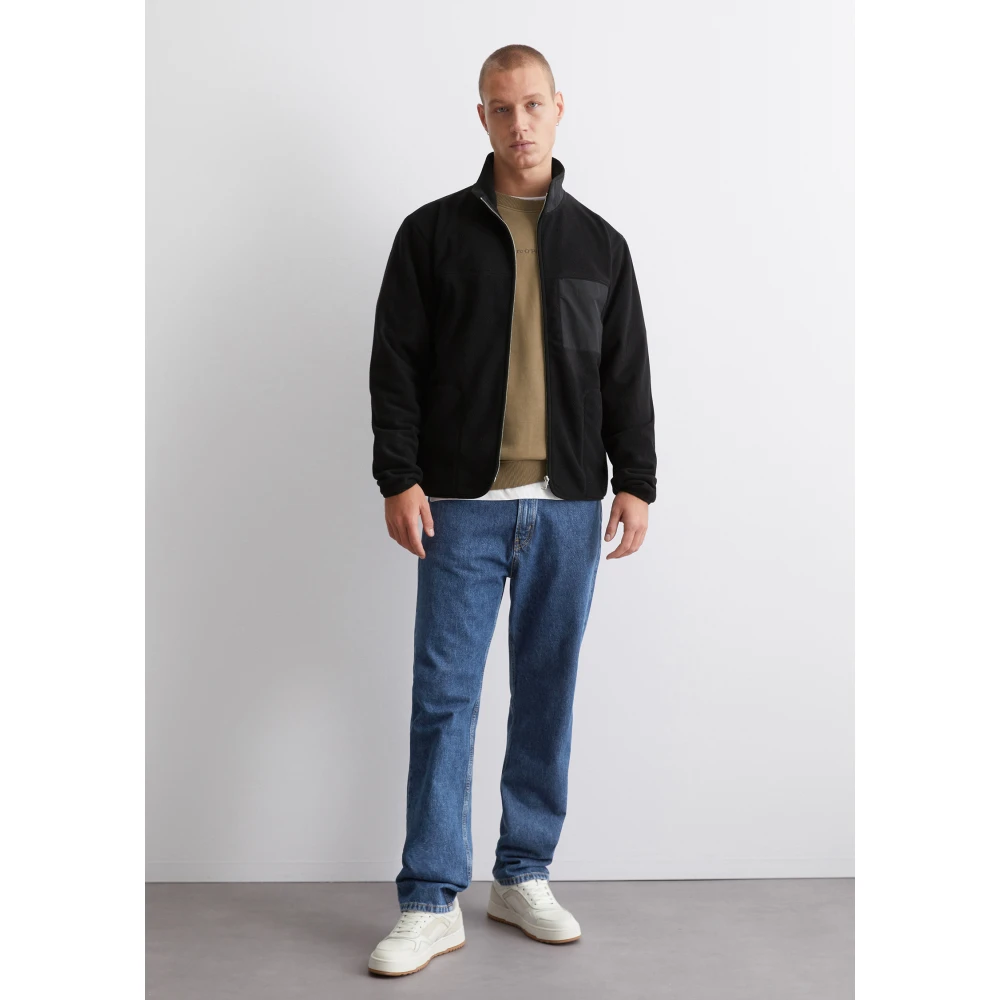 Marc O'Polo Relaxte fleecejack Beige Heren