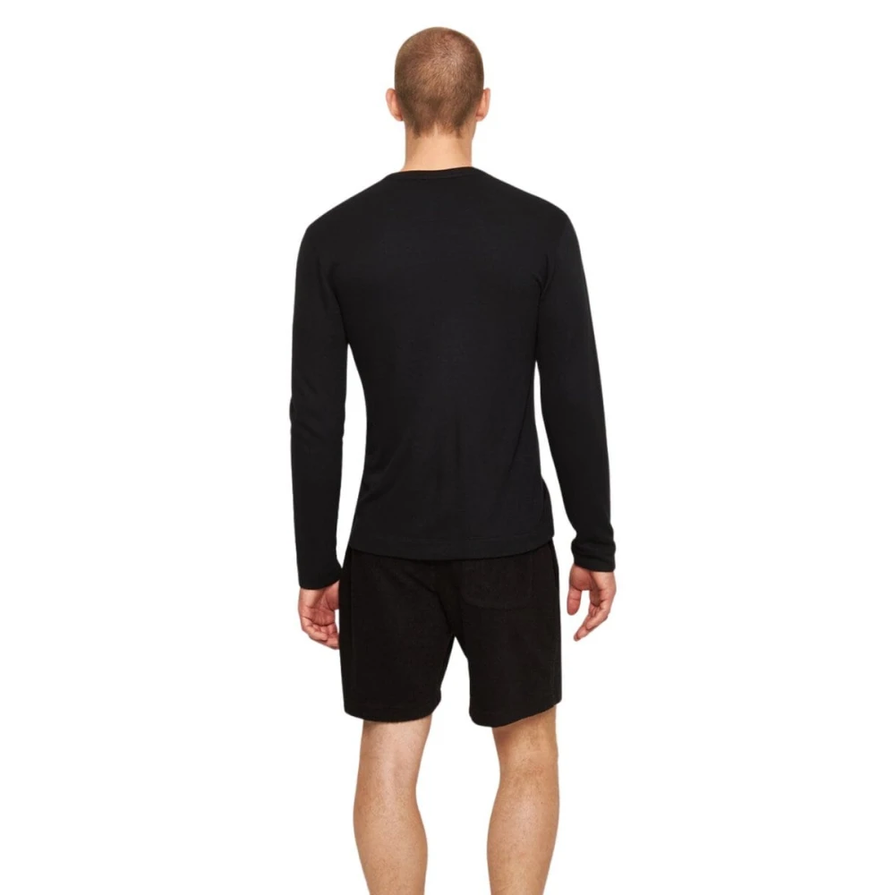 Orlebar Brown Zwarte Cashmere Longsleeve Black Heren
